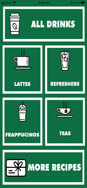 Recipes for Starbucks