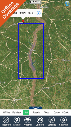 Eufaula lake Oklahoma GPS fishing offline charts(圖5)-速報App