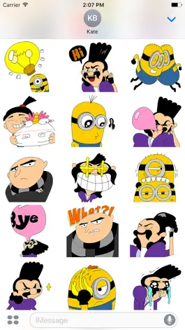 Game screenshot Despicable Me 3 x Momo Wang Stickers apk