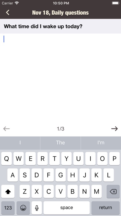 Simple Q&A Diary