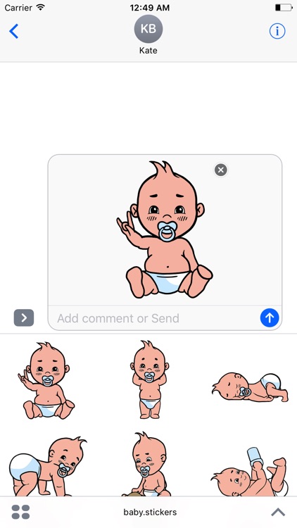Animated cool baby stickers screenshot-4