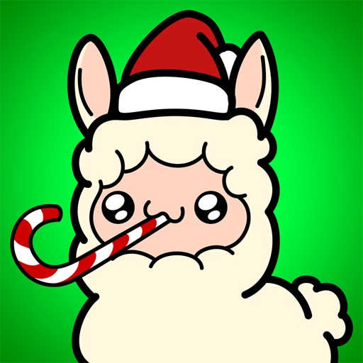 Animated Christmas Llamas Icon