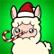 Animated Christmas Llamas