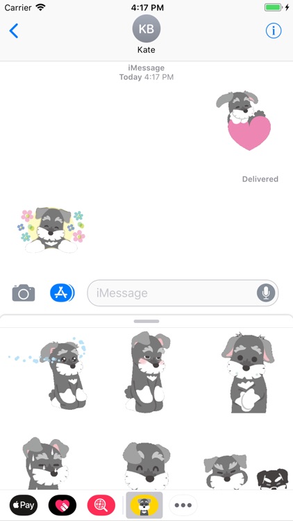 Poodle Puppy Animated Stickers screenshot-3