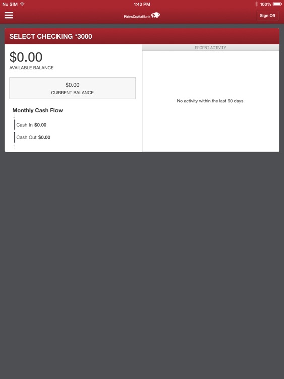 PlainsCapital Bank for iPad