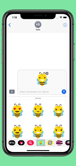 Bee emoji - Animal smiley pack(圖3)-速報App