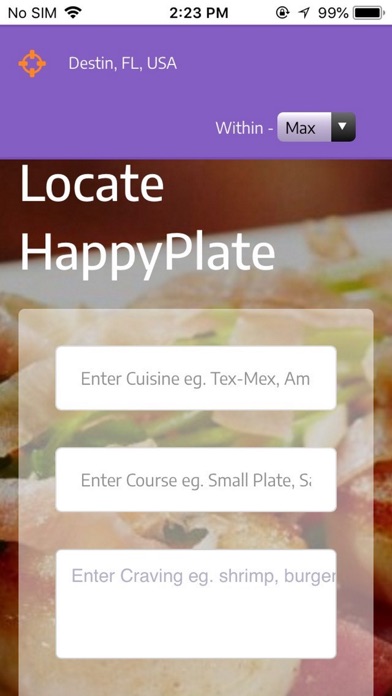 Locate HappyPlate screenshot 2