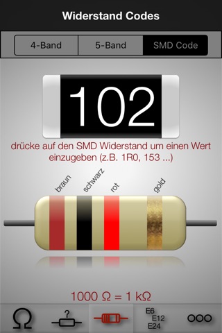 Resistor ToolKit, Color Codes screenshot 4