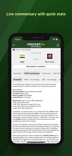 Cricket 24 - live scores(圖3)-速報App