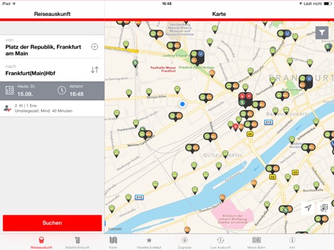 DB Navigator für iPad screenshot 2