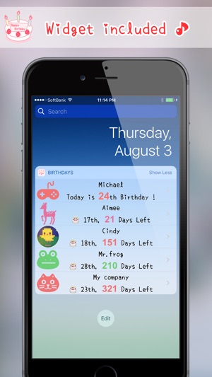 Birthdays Countdown(圖2)-速報App