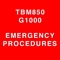 TBM850 G1000 is the Emergency Procedures Section 3 from the TBM850 G1000 Pilot's Information Handbook