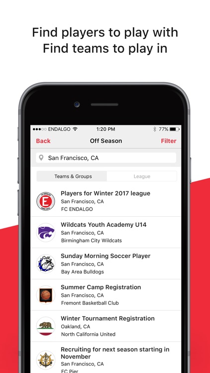ENDALGO : Sports Team & League screenshot-4