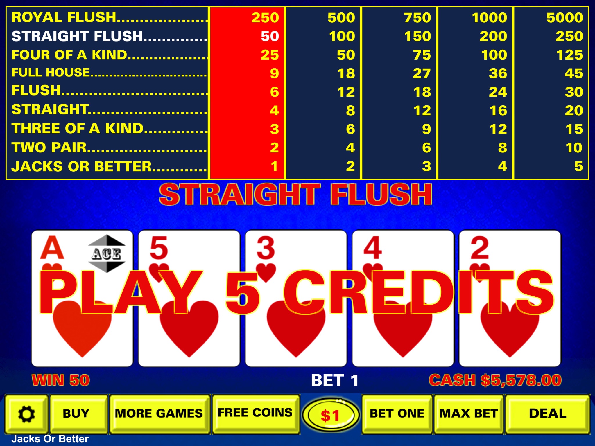 Video Poker - Casino Style screenshot 3