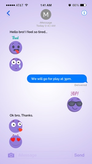 Animated Cute Purple Sticker(圖4)-速報App