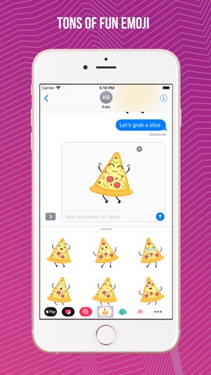 Pizza Slice Emoji Sticker Pack(圖2)-速報App