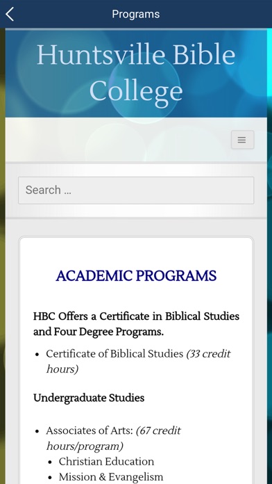 Huntsville Bible College screenshot 2
