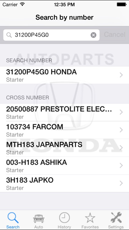 Autoparts for Honda screenshot-3