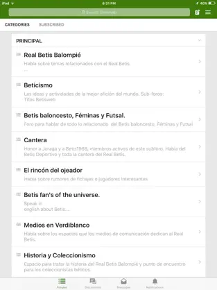 Captura 1 Betisweb APP iphone