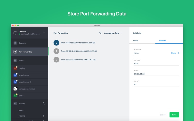 Termius — Modern SSH Client Vorschaubild 4