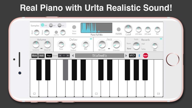 V Piano Synthesizer Audio Beat