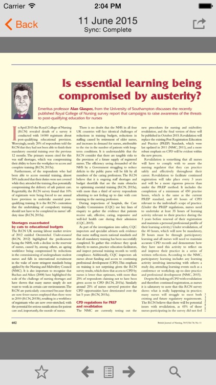 British Journal of Nursing screenshot-3