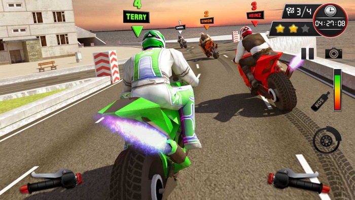 Street Bike Race Highway Rider