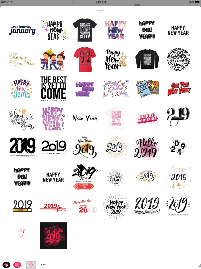 New Year Wishes Animated Pack