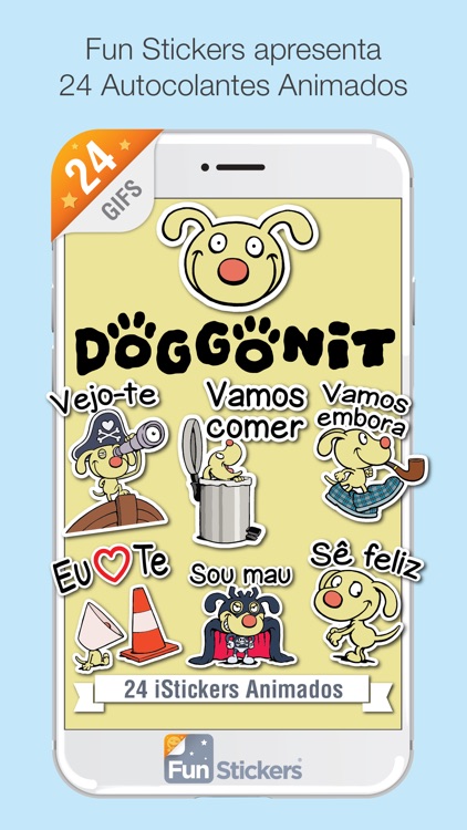 Doggonit Portuguese iSticker