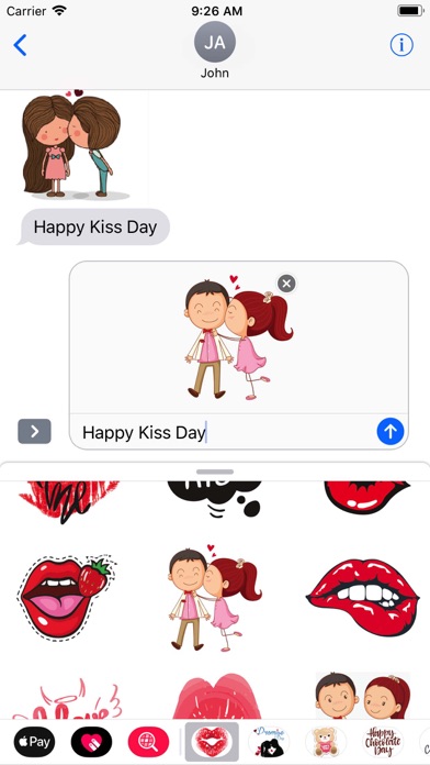 Kiss Day Animated Valentines screenshot 2