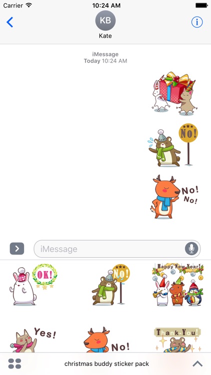 christmas buddy sticker pack