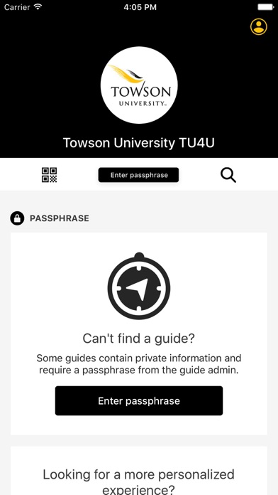 Towson University TU4U screenshot 2