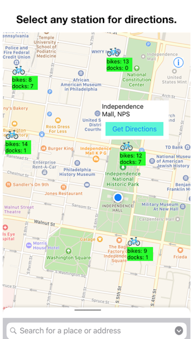 Bike Stations Philadelphia screenshot 2