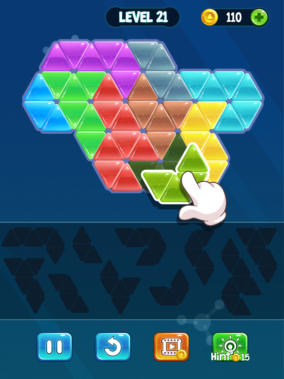 Hexa Block Tangram Puzzle screenshot 4