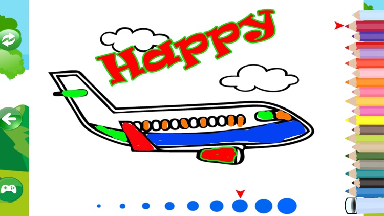 Happy Coloring of Plane Game