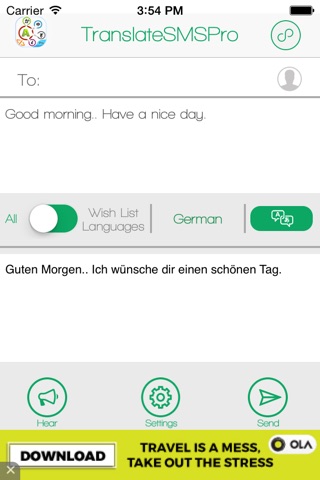 Translate SMS Pro screenshot 3