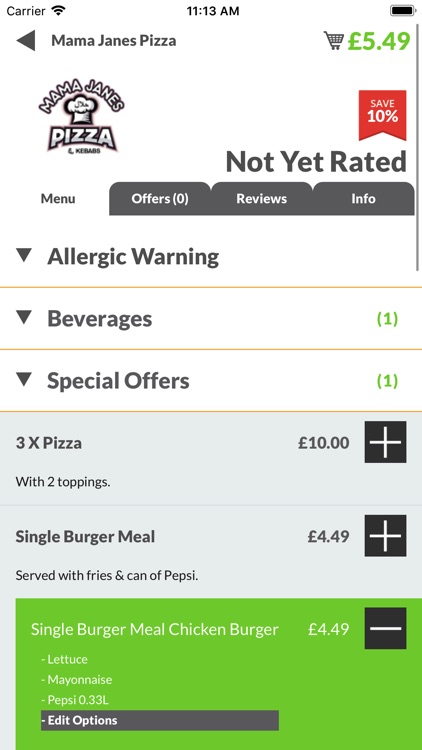 Mama Janes Pizza NG7