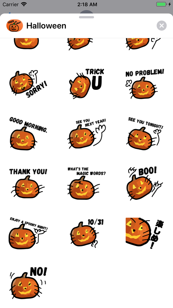 Trick or Treat Halloween Emoji