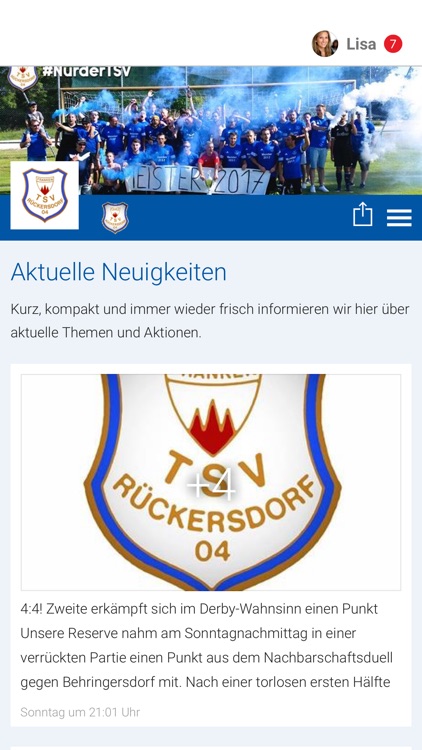 TSV Rückersdorf 1904 Fußball