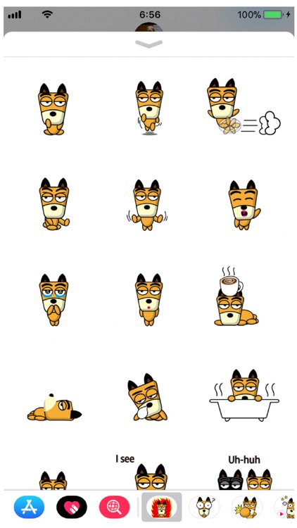 TF-Dog 3 Stickers