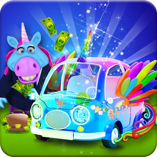 Mr. Fat Unicorn Car Mechanic Icon