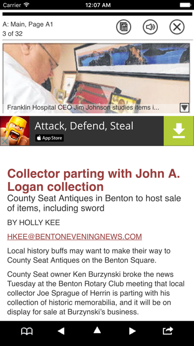 Benton Evening News eEdition screenshot 2