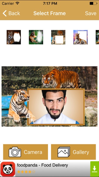 Wild Animal Tiger Photo Frame screenshot 3