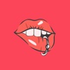 Sexy Mouth Sticker Pack