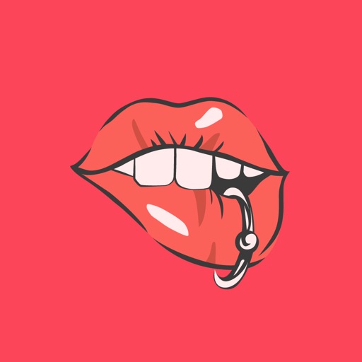 Sexy Mouth Sticker Pack iOS App