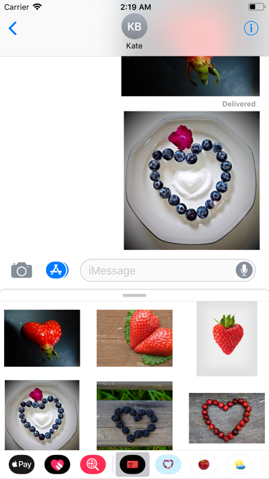 Fruit Hearts Sticker Pack screenshot 4