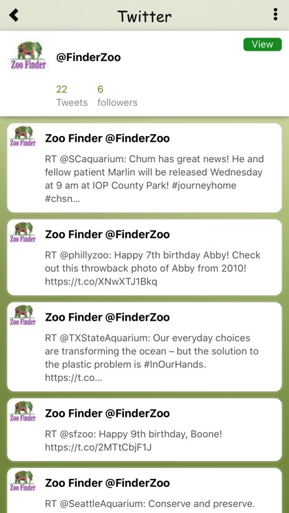 Zoo Finder