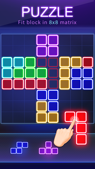 How to cancel & delete Block Puzzle -Glow Puzzle Game from iphone & ipad 2