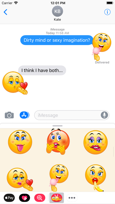 How to cancel & delete Adult Emojis – Naughty Couples from iphone & ipad 1