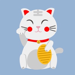 Animated LUCKy Cat Maneki Neko Money Stickers Pack